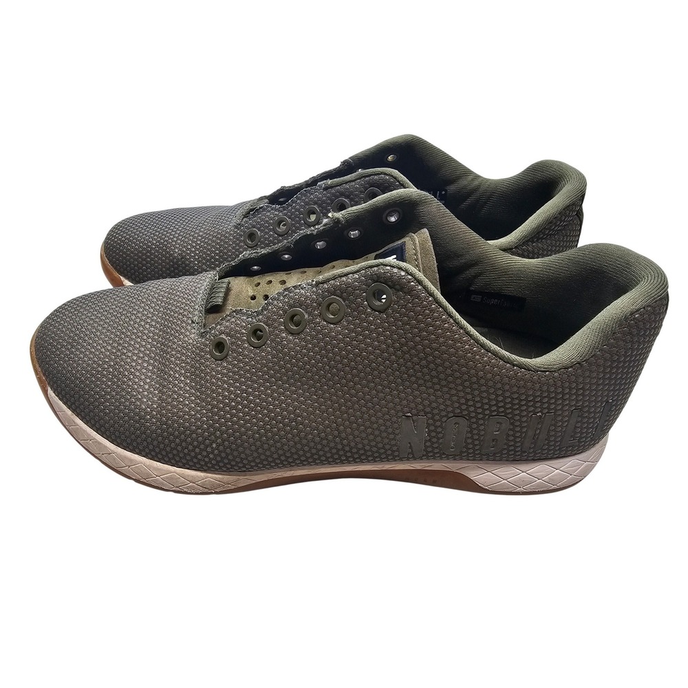 NOBULL Trainer Dark Ivy SuperFabric Mens 9.5 Womens 11 Low Top Training Shoes